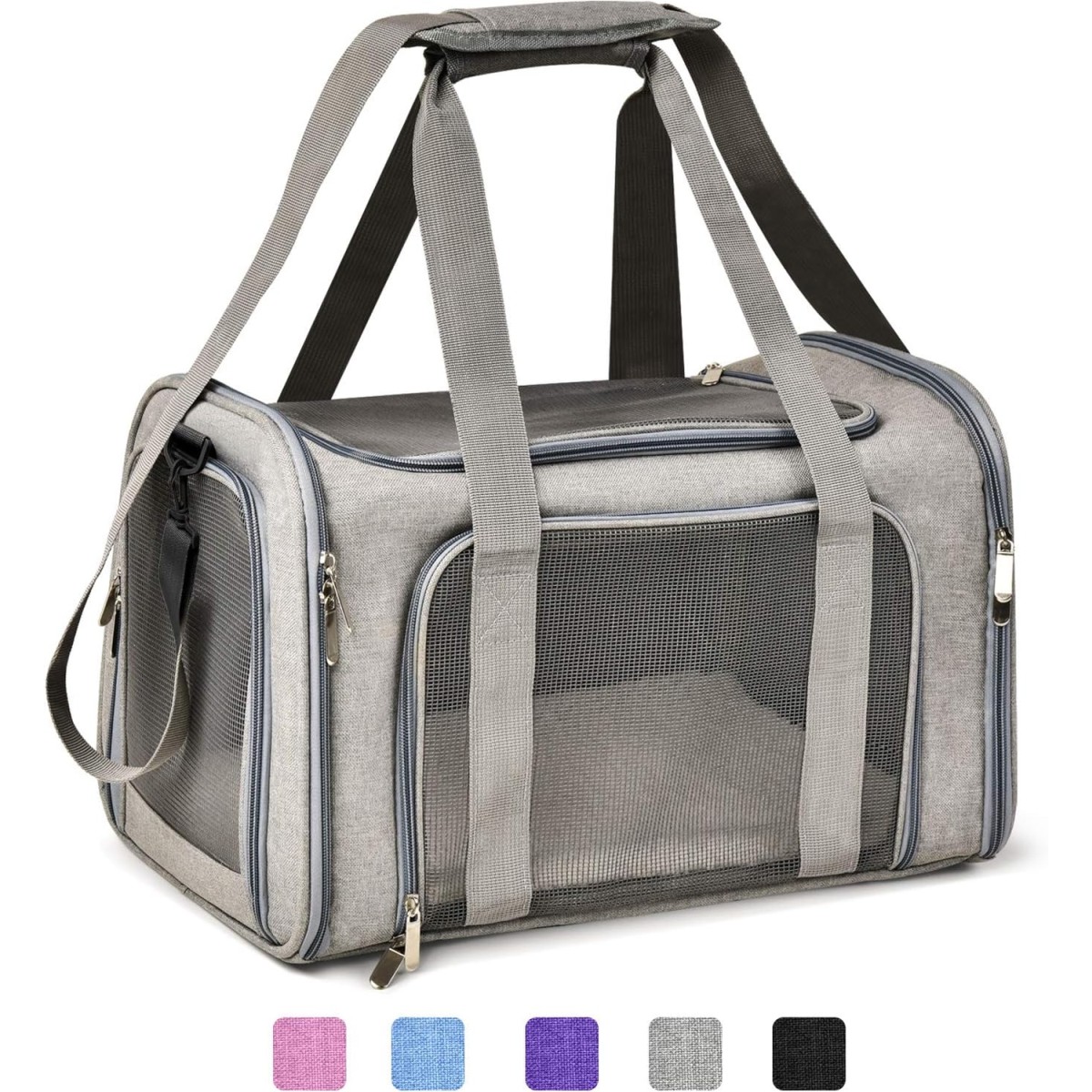 Henkelion Soft-Sided Pet Carrier - Grey